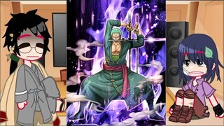 👒 Past Zoros Dojo Reacts To Zoro | Compilation | one piece | Luffy | Gacha Club | Read Des