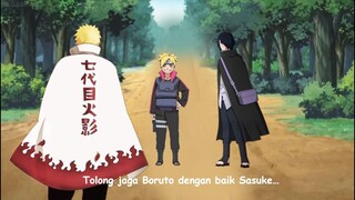 Petualangan Boruto Sasuke di mulai untuk mengendalikan segel karma, karena sering dirasuki momoshiki