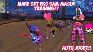 MAKE SET EKS SAM MERESAHKAN!🙀 WARGA TRAINING AUTO IKUTAN JOGET😎🤟