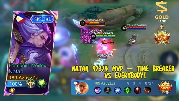 🔮DOMINASI PENUH!! NATAN GOLD LANE MVP 9/3/4, SETIAP DETIK ADALAH KEMENANGAN BESAR⚡