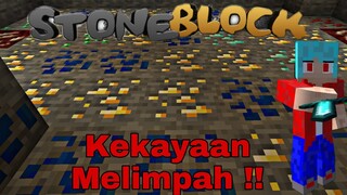 Panen Kekayaan Di Manusia Goa!! -Minecraft Stoneblock Survival