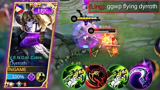 MOONTON THANKS FOR THIS NEW FYLING V.E.N.O.M COBRA DYRROTH | 1 SHOT BUILD + PETRIFY GOD MODE COMBO!