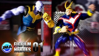 Thanos Vs All Might - MY HERO ACADEMIA [Figfilm Heroes#01] - Stop Motion / JM Animation
