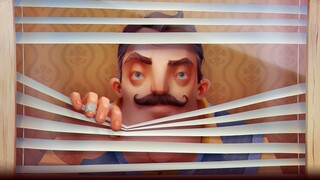 HES ALWAYS WATCHING....LITERALLY!! - Hello Neighbor Part 1