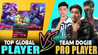 TOP GLOBAL PLAYER [Inuyasha, Eren, Spicey] vs. PRO PLAYER [Team Dogie Nexplay] ~ Mobile Legends