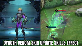 Dyroth VENOM SKILLS EFFECT & ENTRANCE ANIMATION | RELEASE DATE | MLBB