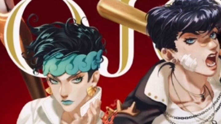 [Bufanfanyo Procreate] jojo4 (2) Minh họa bản thảo chủ đề tạp chí Higashikata Josuke & Kishibe Rohan