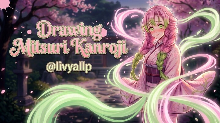 Drawing Mitsuri Kanroji | Spedpaint ✨️