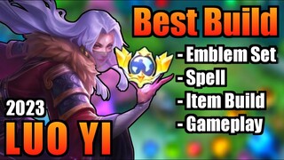 LUO YI BEST BUILD 2023 | TOP 1 GLOBAL LUO YI BUILD | LUO YI - MOBILE LEGENDS | MLBB