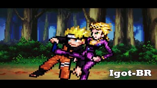【像素动画战斗】GioGio VS 漩涡鸣人（作者：Igot- BR）