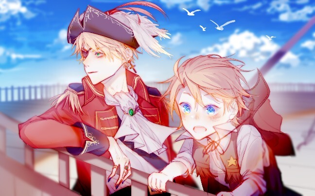A 2D painting remix video of Axis Powers with Hero