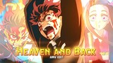 Ketika Tanjiro ngamuk bikin Hantengu Ketar Ketir😱 - Heaven and Back [AMV]