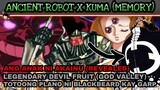 Ancient robot x Kuma (Memory) Anak ni Akainu (revealed) plano ni blackbeard kay garp (theory)