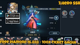 Soul Master New World Private Server - Free 16888 Diamond - 100x Gacha ticket - 7 Hero SSR