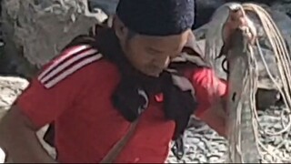 cast netting in Nepal | himalayan trout fishing with handmade cast net |