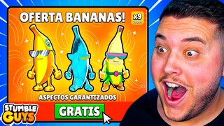COMO CONSEGUIR GRATIS TODAS las SKINS BANANA de STUMBLE GUYS! 😱