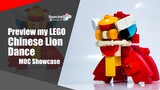 Preview my LEGO Chinese Lion Dance MOC | Chinese New Year 2023 | Somchai Ud