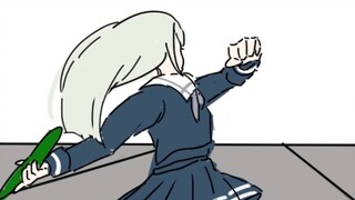 Wakaba Mutsu is just throwing cucumbers