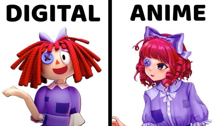 What if Amazing Digital Circus characters were Anime Girls?