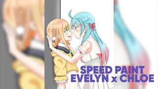 【Speedpaint】Evelyn Vtuber x Chloe Pawapua