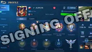 AERON (SELENA GOD) QUIT ML NA! CHANGE CAREER?