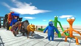 Rescue Rainbow Friends (Yellow) DEATH RUN - Animal Revolt Battle Simulator