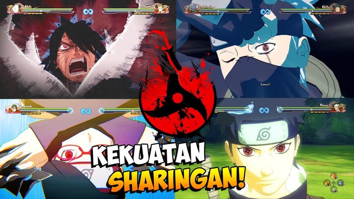 SEMUA JURUS PEMILIK SHARINGAN di Naruto Shippuden Ultimate Ninja Storm 4