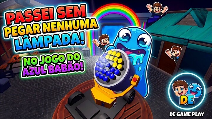 O AZUL BABÃO FICOU LOUCO! PASSEI O MAPA COM ZERO LÂMPADAS!