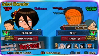 HANABI VS TOBI - NARUTO ULTIMATE NINJA 6 ANDROID GAMEPLAY