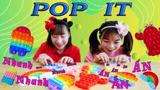 Ai Nhanh Tay Hơn - Bạn Tuyết Và Bạn Hằng Thi Chơi POP IT ❤ BIBI TV ❤