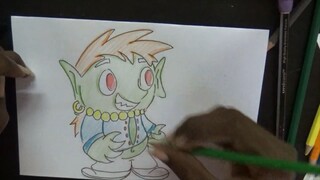 Draw Cartoon Halloween groove Monster boy