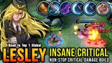 19 Kills!! Lesley Non-Stop Critical with 2x berserker's Fury - Road to Top 1 Global Lesley ~ MLBB