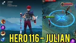 NEW HERO JULIAN GAMEPLAY (UNFINISHED) - MOBILE LEGENDS