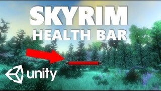 HOW TO MAKE A HEALTH BAR LIKE SKYRIM - MINI UNITY TUTORIAL WITH C#