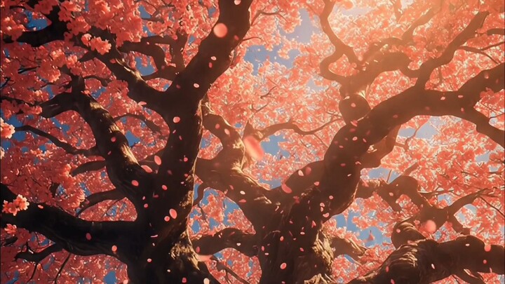 Walking Through a Dream: Magical Cherry Blossom Canopy & Falling Petals 🌸
