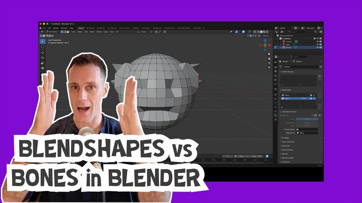 Shape Keys vs Bones in Blender