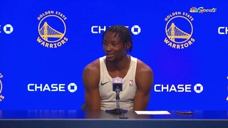 Jonathan Kuminga assesses his performance guarding LeBron tonight