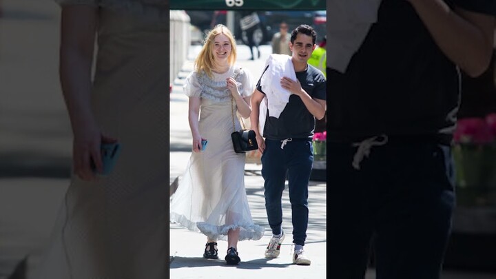 What happened to their romantic Love🤔 Elle Fanning and Max Minghella 💔 #love #celebrity #divorce