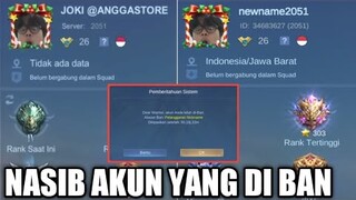 PENJELASAN NASIB AKUN YANG DI BAN GARA-GARA NICKNAME JOKI/STORE !! TERNYATA BEGINI RASANYA