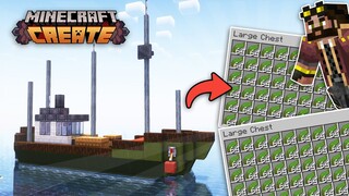 I built an ORGANIC KELP FARM in Minecraft Create Mod!