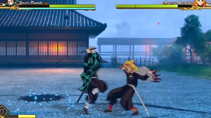 Tanjiro VS Rengoku || Gameplay Game Demon Slayer Hinokami