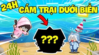 KEYD THỬ THÁCH 24 GIỜ CẮM TRẠI DƯỚI DIỂN CÙNG MEOWPEO TẠI LÀNG BEE TEAM TRONG MINI WORLD