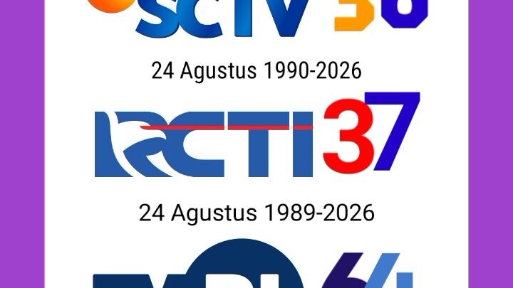 Selamat Hari Televisian Nasional SCTV Ke-36 RCTI Ke-37 TVRI Nasional Ke-64 Tahun (24 Agustus 2026)