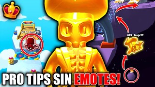 LOS MEJORES PRO TIPS SIN EMOTES PARA GANAR EN STUMBLE GUYS! - GANA CORONAS SUPER RAPIDO CON ESTO