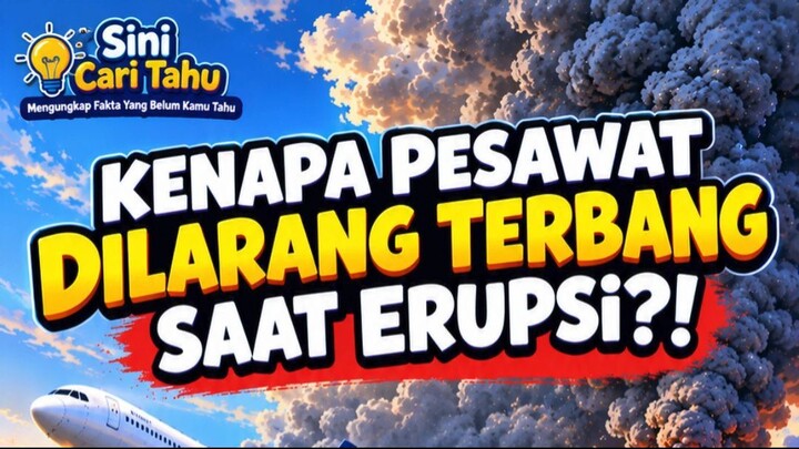 KENAPA PESAWAT DILARANG TERBANG SAAT GUNUNG ERUPSI! ✈️