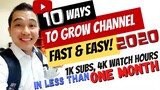 HOW TO GROW YOUTUBE CHANNEL FAST | REACH 1K SUBSCRIBERS & 4K WATCH HOURS | PAANO LUMAKI ANG CHANNEL?