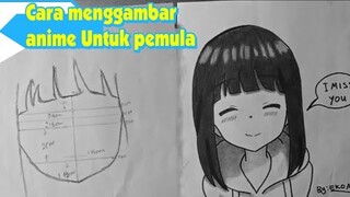 Cara menggambar anime mudah untuk pemula