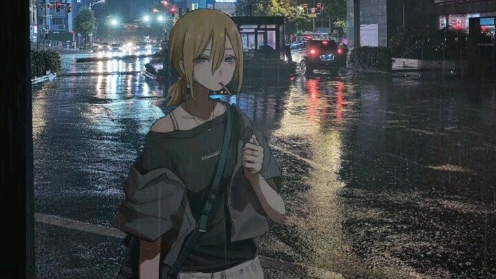 "Aku bertemu dengan seorang gadis yang suka basah kuyup di tengah hujan"