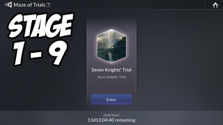 Maze of Trials : Seven Knights Trial Stage 1 - 9 | Seven Knights 2
