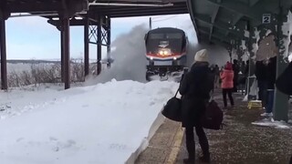 How does the train know there are tracks under the snow?